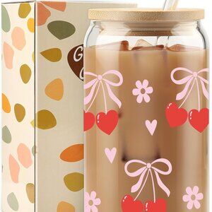 Cherry Bow Cup/Tumbler for Hot/Cold Drinks